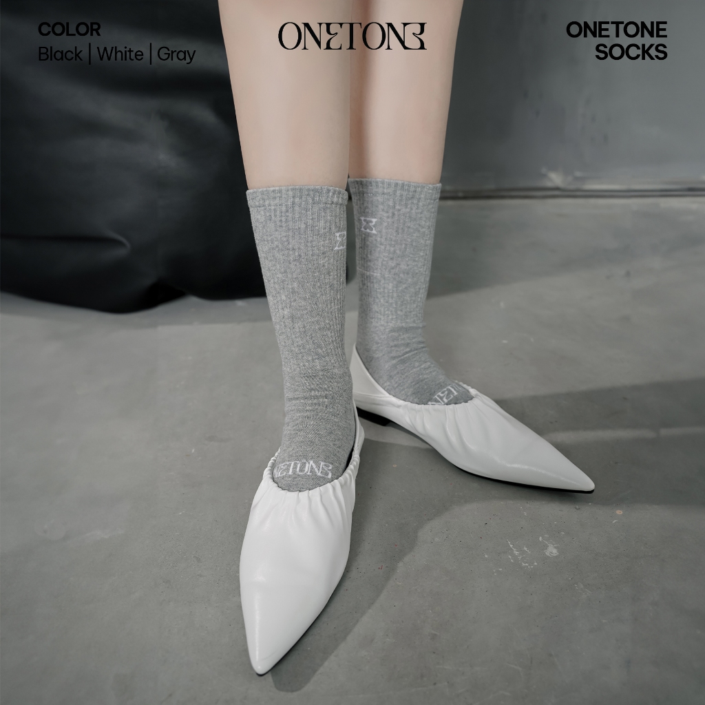 Tất chân Onetone cao cổ in logo Onetone