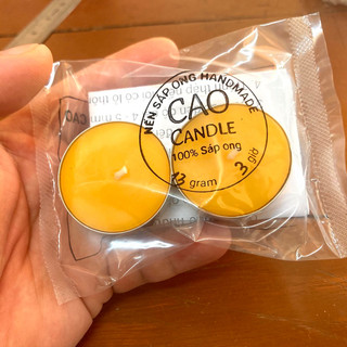 Nến sáp ong handmade tealight