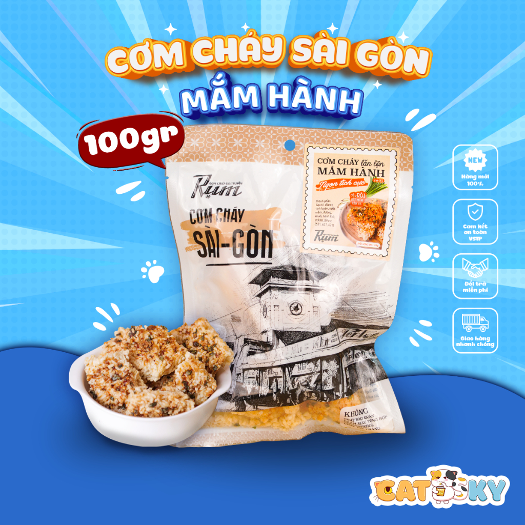 Cơm Cháy CATSKY FOOD đồ ăn vặt phân phối