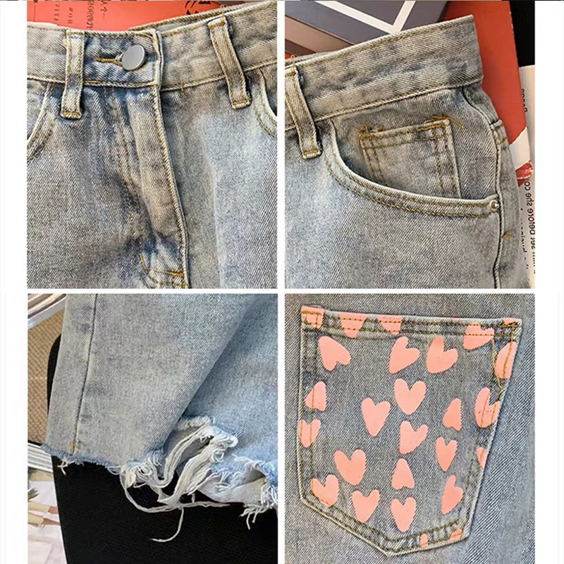 Quần Short Jeans Nữ Lưng Cao Chất Vãi Cao Cấp