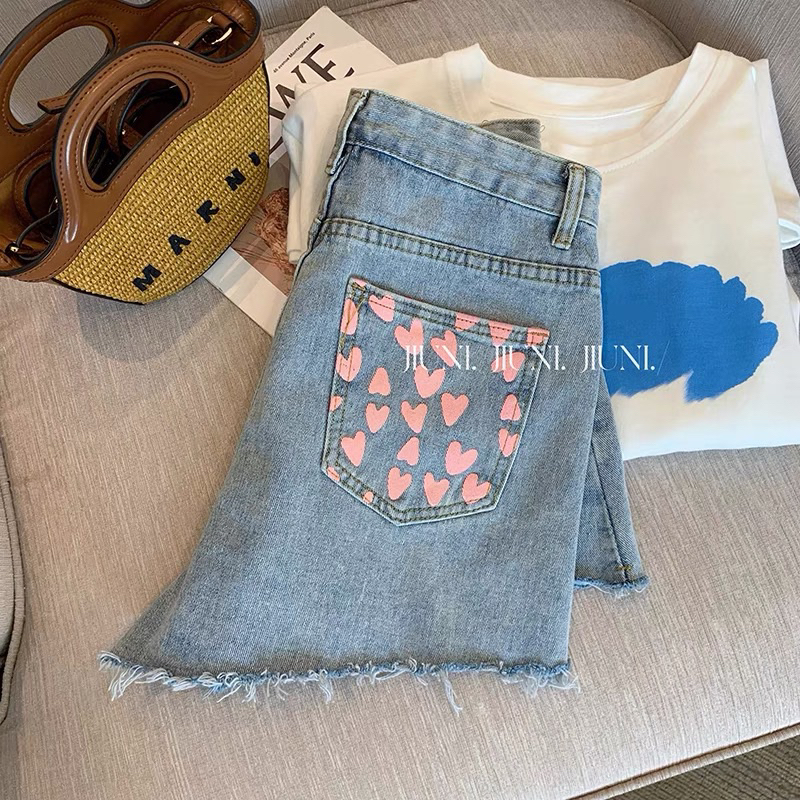 Quần Short Jeans Nữ Lưng Cao Chất Vãi Cao Cấp