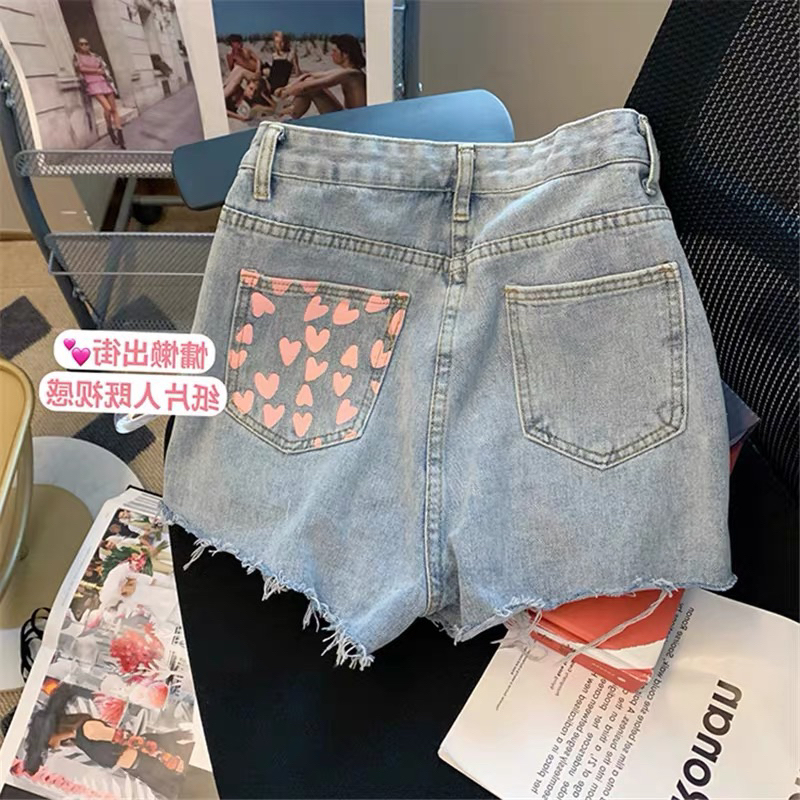 Quần Short Jeans Nữ Lưng Cao Chất Vãi Cao Cấp