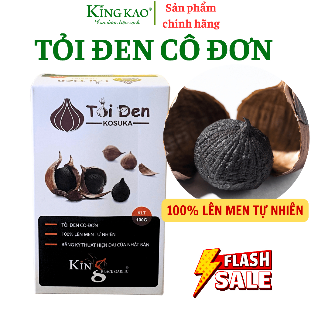 Tỏi đen tỏi cô đơn lên men tự nhiên với công nghệ Nhật Bản tốt cho sức khỏe