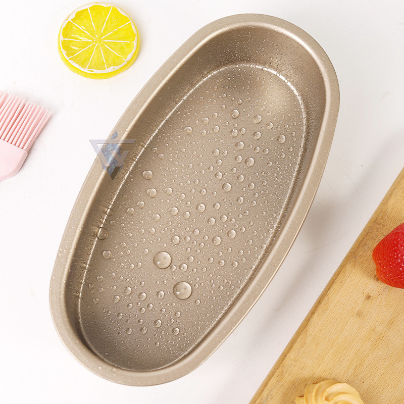 Khuôn bánh oval làm bánh mì hoa cúc chống dính, để bánh, khuôn nhôm làm bánh hình ovan giá rẻ