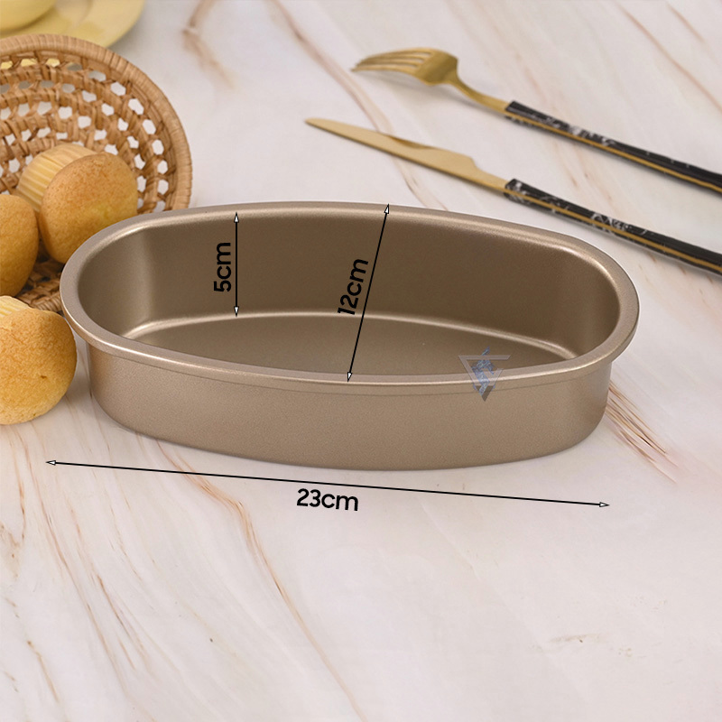 Khuôn bánh oval làm bánh mì hoa cúc chống dính, để bánh, khuôn nhôm làm bánh hình ovan giá rẻ