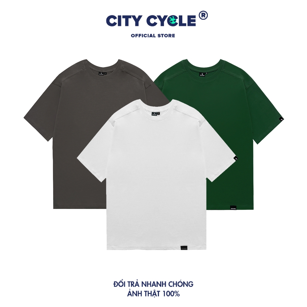 Áo thun local brand Premium Basic City Cycle phông trơn unisex cao cấp form rộng