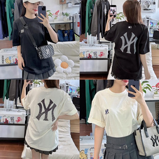 | SALE | Áo phông M.L.B monogram logo lưng from nam / nữ Full Tag Co