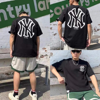 | SALE | Áo phông M.L.B monogram logo lưng from nam / nữ Full Tag Co