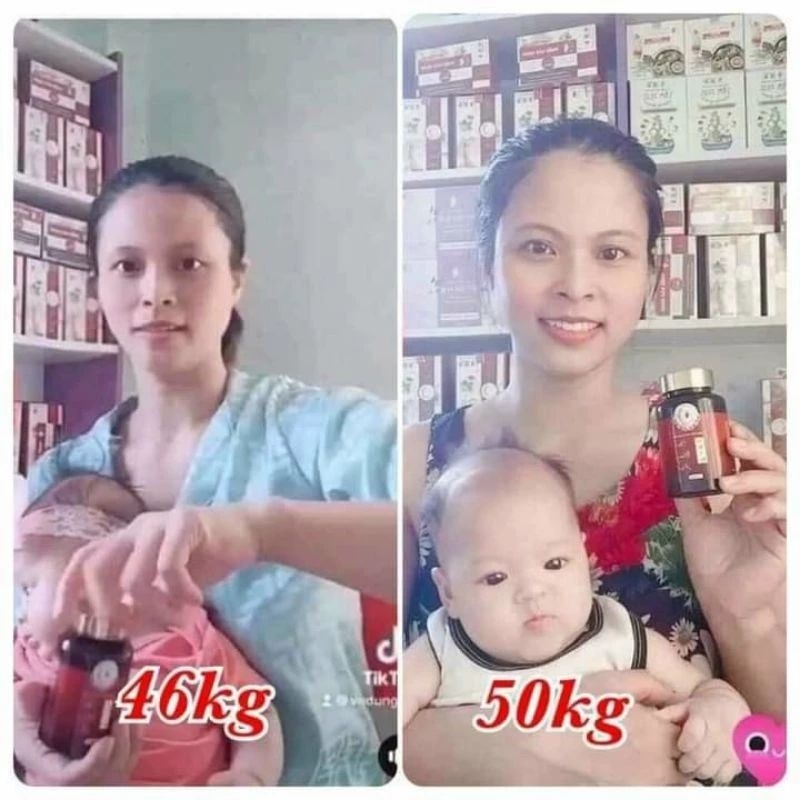 Tăng cân sâm nhung plus kèm thẻ bảo hành 60v chính hãng