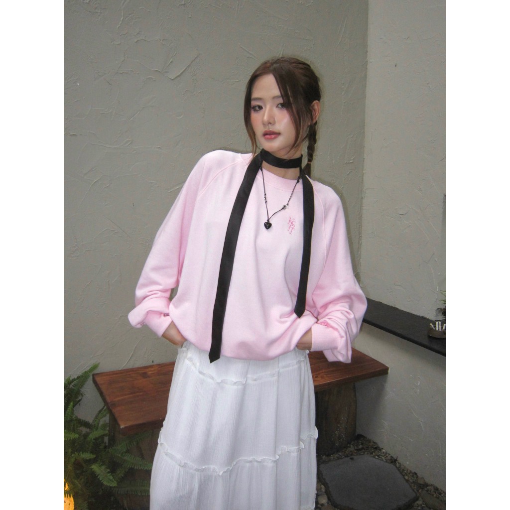 Áo sweater boxy Kill System hình thêu KIST chất vải chân cua