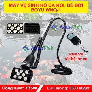 Máy vệ sinh đáy hồ cá Koi, bể bơi Boyu WNQ-1 (lực hút mạnh, sạch sẽ và bền bỉ)