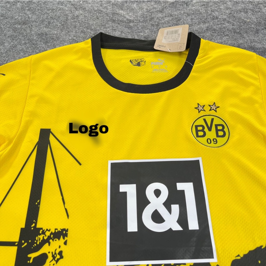 Bộ quần áo bóng đá, áo bóng đá Dortmund  màu vàng hàng cao cấp 2023 2024