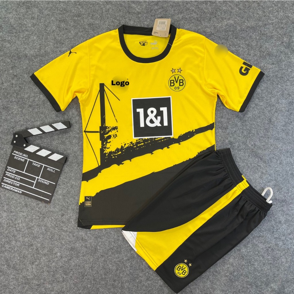 Bộ quần áo bóng đá, áo bóng đá Dortmund  màu vàng hàng cao cấp 2023 2024