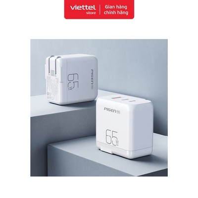 Củ sạc Pisen PD65W DM8117CN Chính hãng