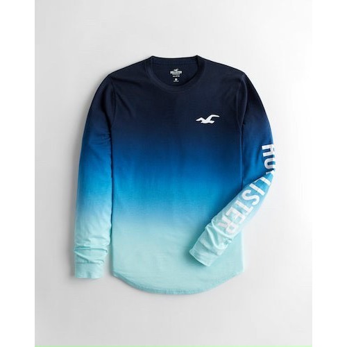 Áo thun nam tay dài Hollister xuất dư xịn 100% cotton, áo thu đông nam màu sắc trẻ trung,năng động