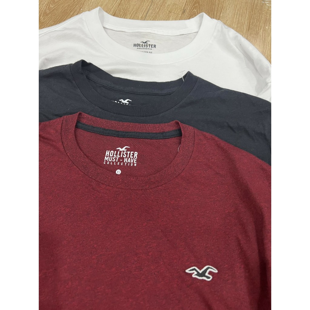 Áo thun nam tay dài Hollister xuất dư xịn 100% cotton, áo thu đông nam màu sắc trẻ trung,năng động