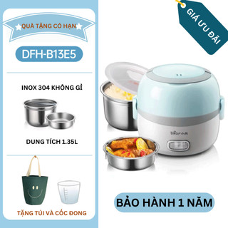 (Chính hãng-Có sẵn) Hộp Cơm Cắm Nóng Hàng Chính Hãng Bear DFH- B13E5 Dung Tích 1.3L