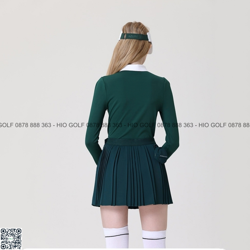 Set áo golf nữ, váy golf golf nữ Azureway nữ dài tay – CH519