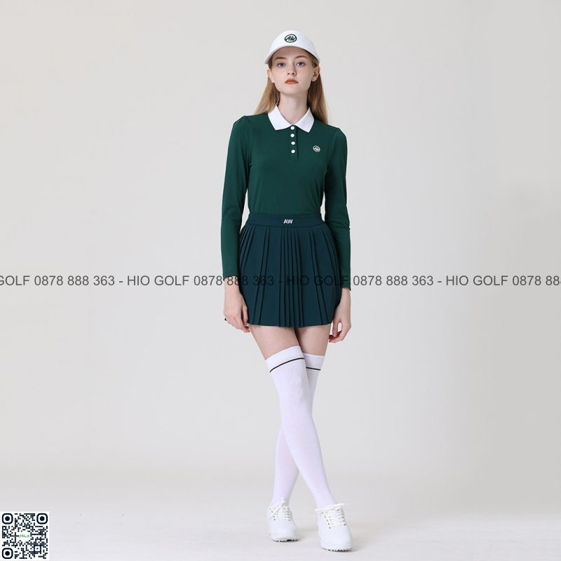 Set áo golf nữ, váy golf golf nữ Azureway nữ dài tay – CH519