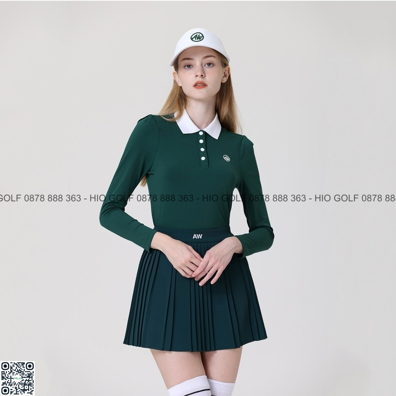 Set áo golf nữ, váy golf golf nữ Azureway nữ dài tay – CH519