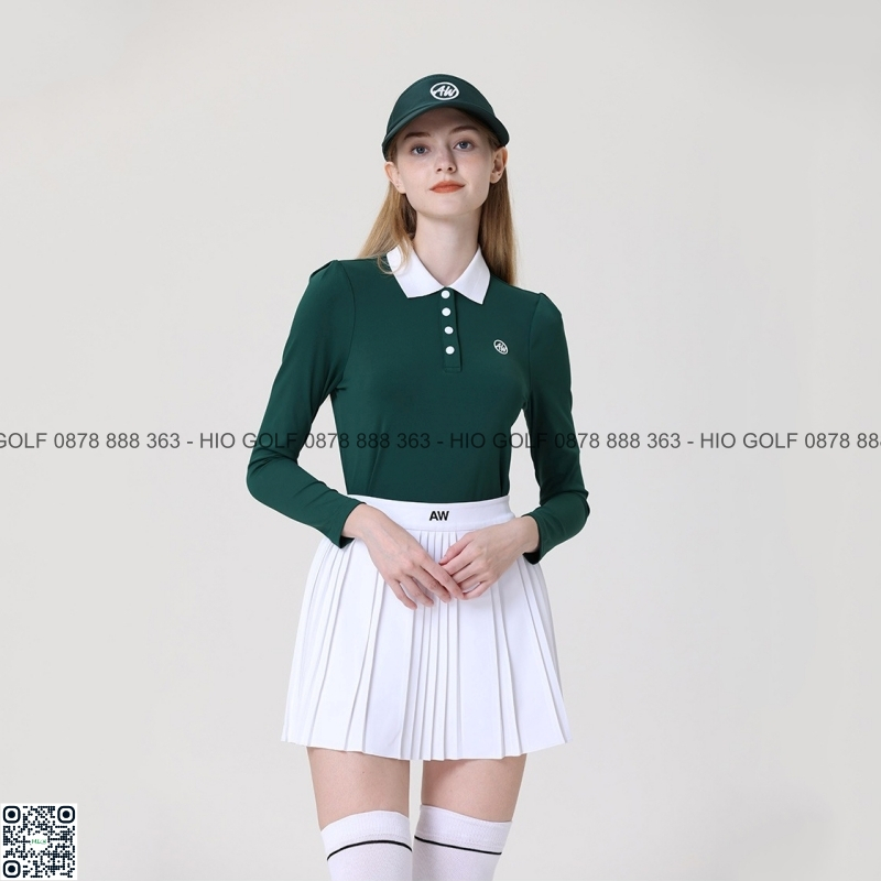 Set áo golf nữ, váy golf golf nữ Azureway nữ dài tay – CH519