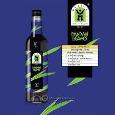 siro lá dứa HESTIA chai 750ml - màu đẹp, thơm