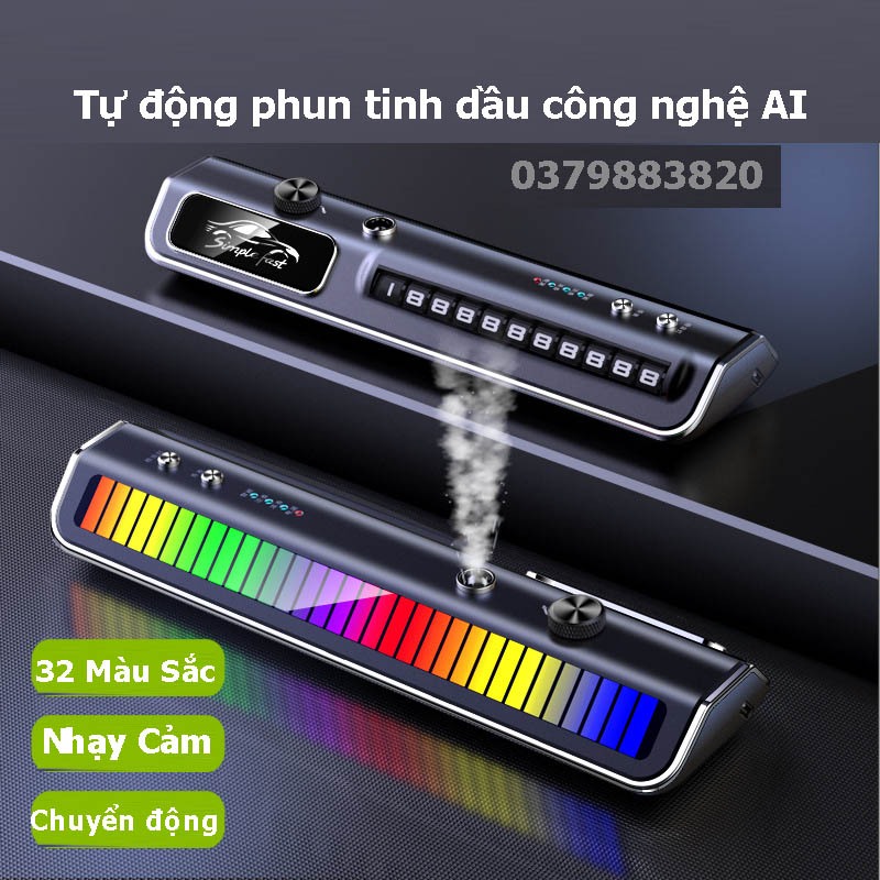 Máy khuyếch tán tinh dầu tự động xe hơi AI chính hãng CICIDO, máy phun tinh dầu tự động khử mùi ô tô tặng tinh dầu thơm