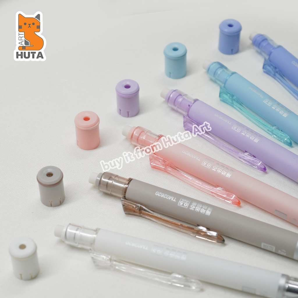 Bút chì cơ khí lắc đẩy ngòi MUJI ngòi 0.5mm chống gãy chì chính hãng