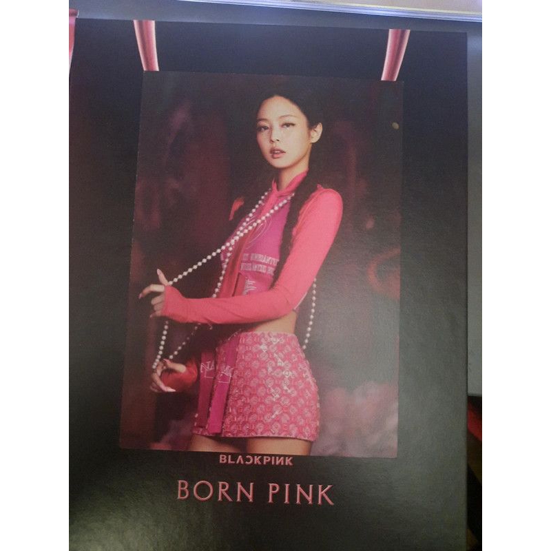 Bornpink rỗng ver Pink không card, kèm postcard Jenlisa