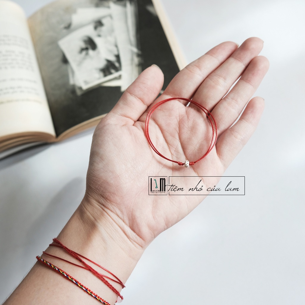 Vòng tay chỉ đỏ hạt Bồ Đề Bình An , vòng tay chỉ đỏ may mắn , vòng tay đôi