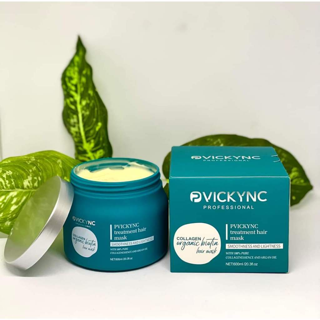 Mặt nạ Ủ tóc Collagen Organic Biotin PVICKYNC 600ml