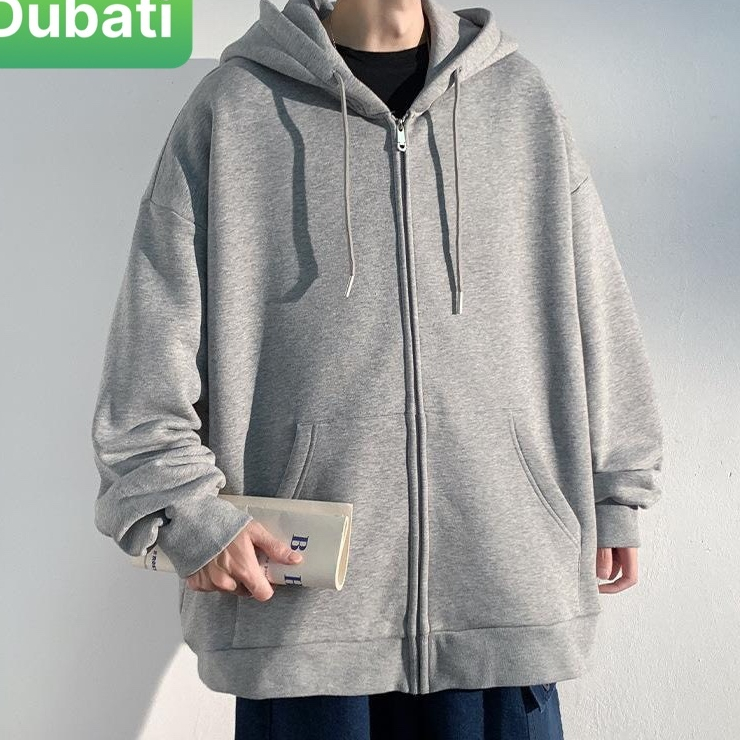 ÁO KHOÁC HOODIE TRƠN DÂY KÉO SÀNH ĐIỆU - ÁO CHỐNG NẮNG PHONG CÁCH UNISEX PHONG CÁCH CAO CẤP - DUBATI FASHION