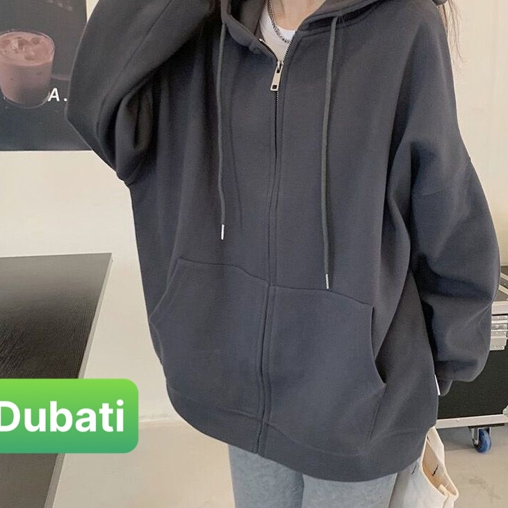 ÁO KHOÁC HOODIE TRƠN DÂY KÉO SÀNH ĐIỆU - ÁO CHỐNG NẮNG PHONG CÁCH UNISEX PHONG CÁCH CAO CẤP - DUBATI FASHION