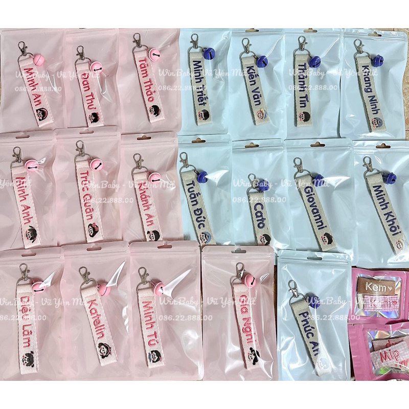 Nametag thêu tên theo yêu cầu cực xinh