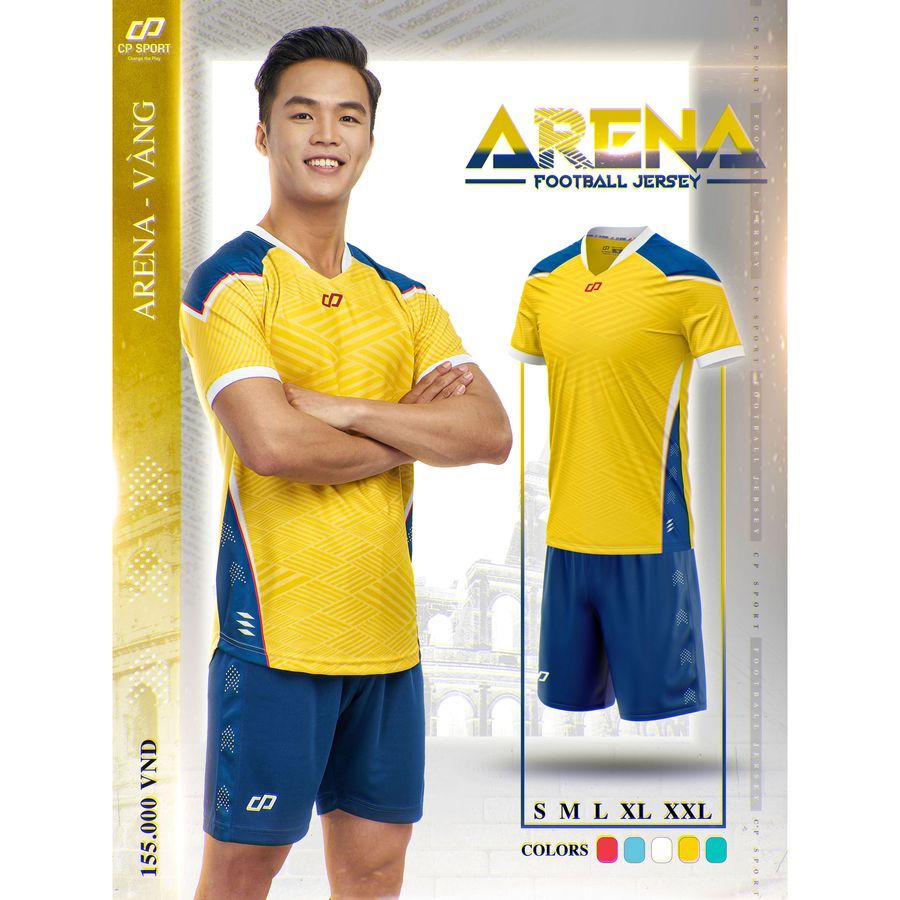 Quần Áo Bóng Đá Cp Arena ,Bộ Đồ Thể Thao Chất Vải Mè CP05 Mềm Mại Thoáng Mát