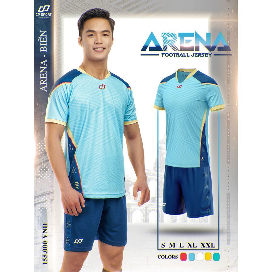 Quần Áo Bóng Đá Cp Arena ,Bộ Đồ Thể Thao Chất Vải Mè CP05 Mềm Mại Thoáng Mát