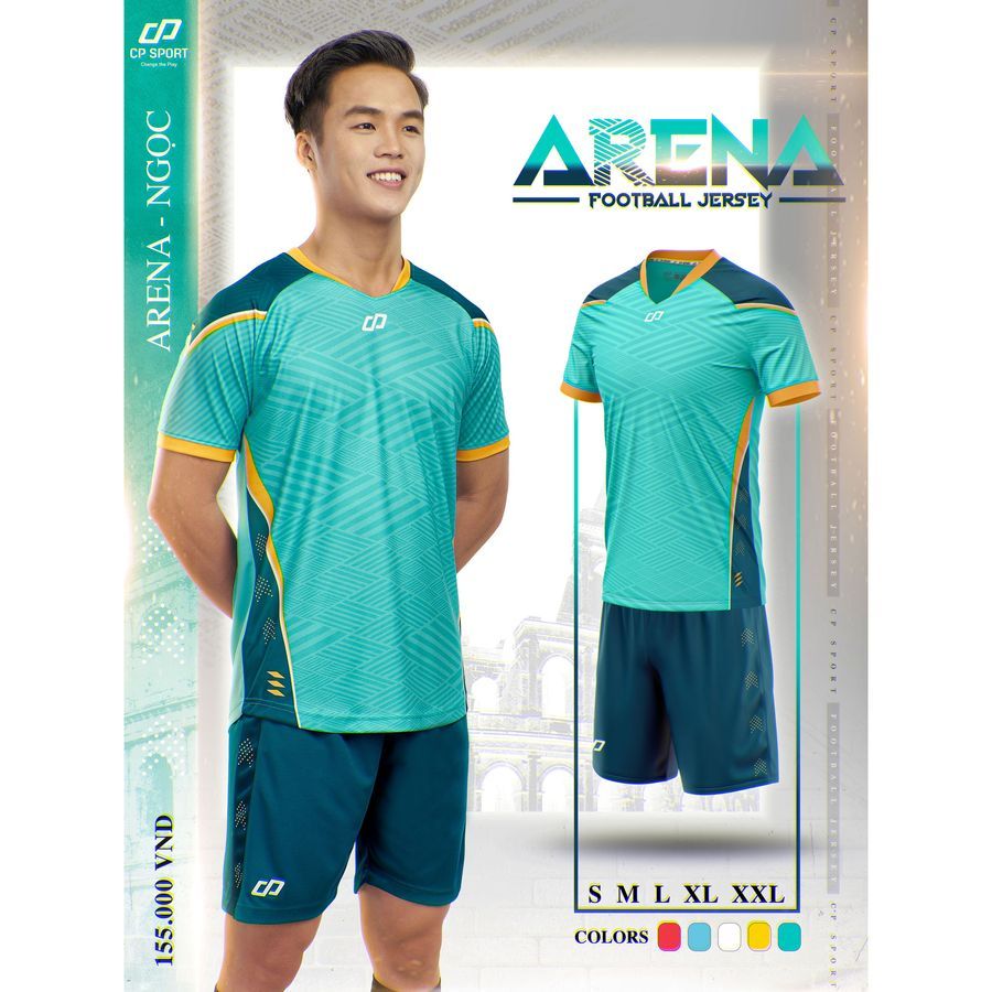 Quần Áo Bóng Đá Cp Arena ,Bộ Đồ Thể Thao Chất Vải Mè CP05 Mềm Mại Thoáng Mát