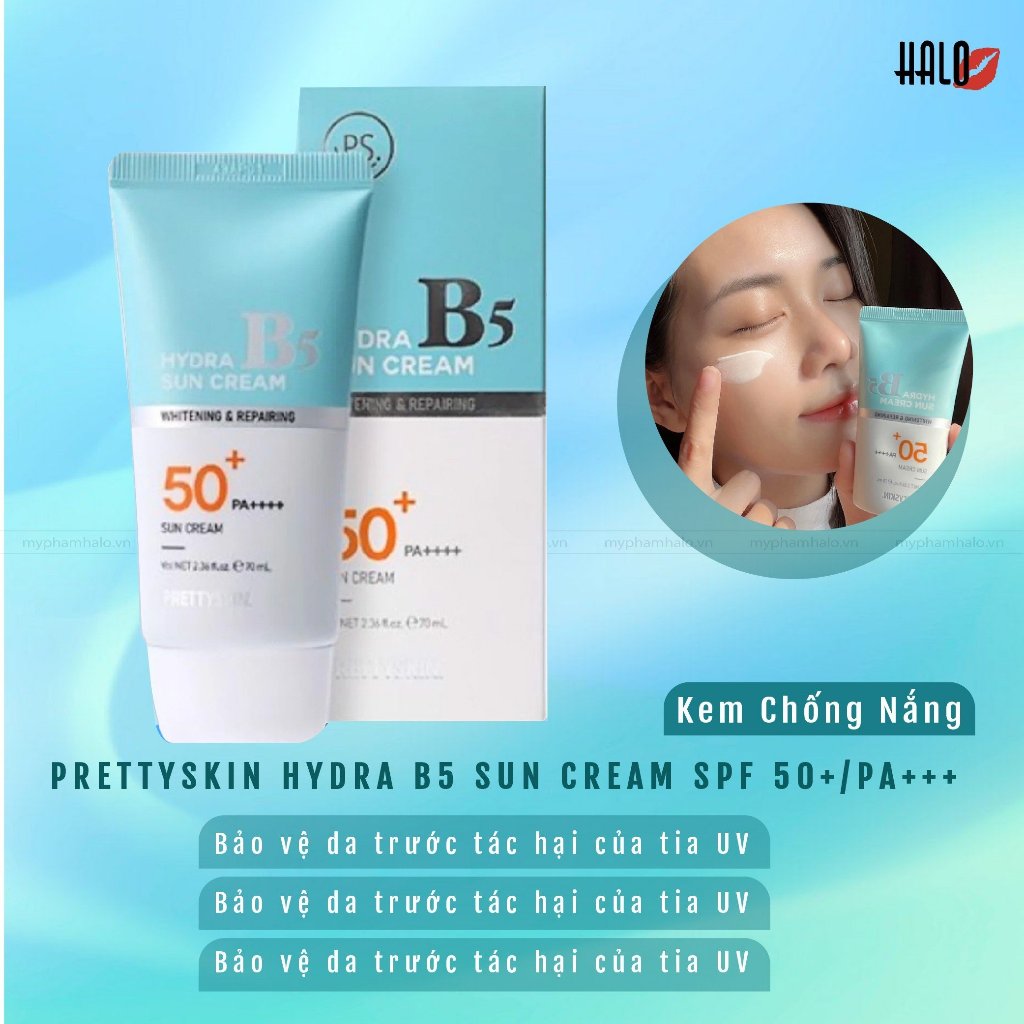 Kem Chống Nắng B5 Pretty Skin Hydra B5 Sun Cream SPF 50+/PA+++