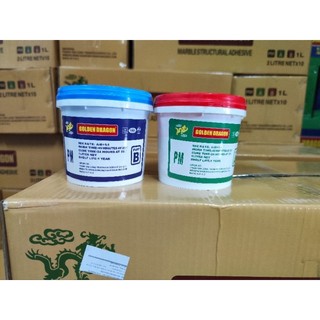 Keo dán đá ab Golden Dragon (keo màu trắng)(1 cặp)