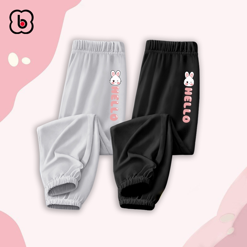 Quần dài bé gái BabyloveGO mẫu mới 2023 quần cho bé dáng jogger chất thun co giãn thoải mái