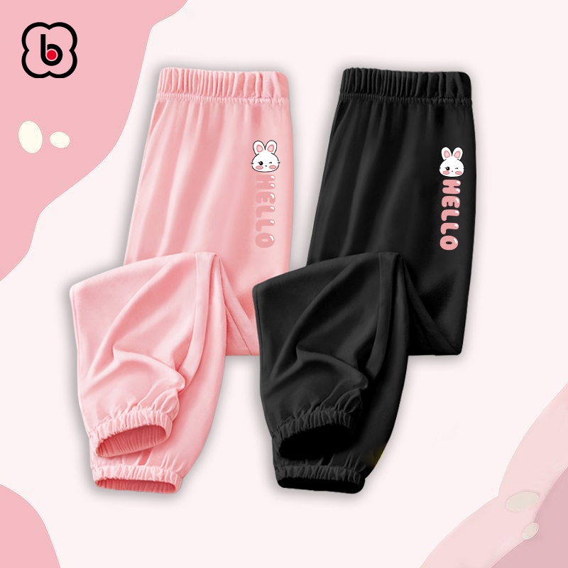 Quần dài bé gái BabyloveGO mẫu mới 2023 quần cho bé dáng jogger chất thun co giãn thoải mái