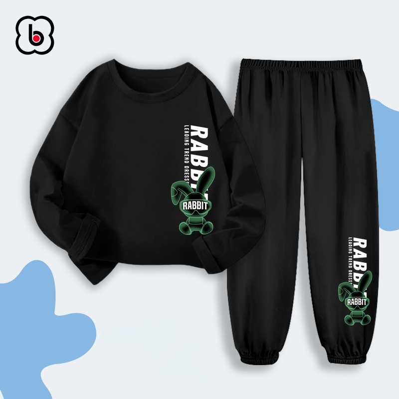 Đồ bộ dài tay bé trai BabyloveGO mẫu mới 2024 bộ thu đông cho bé chất thun cotton mềm mịn thoáng mát BDRB38