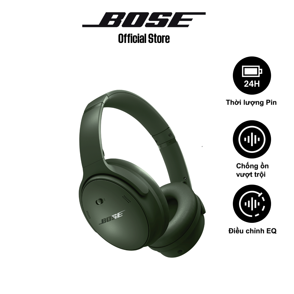 Tai nghe Bose QuietComfort Headphones | Pin 24H | Wind Block | In-line Microphone