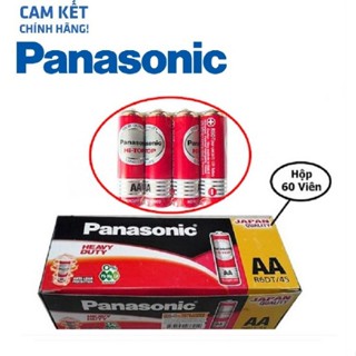 Hộp 60 viên pin AA Panasonic pin than pin tiểu đỏ HSD 3 năm R6DT/4S-V Hi-Top (Hàng Chính Hãng)