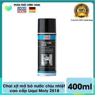 Chai xịt mỡ bò nước cho chốt cửa , bản lề Liqui Moly 2518 Tacky Lube Spray 400ml