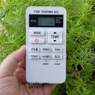 Remote máy lạnh toshiba, điều khiển điều hoà toshiba ngắn