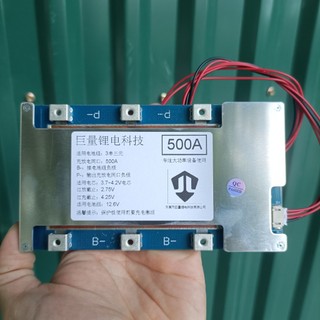 Mạch bms 3s 500a cell lion 3.7v , xả tức thời 1200a, khởi động oto