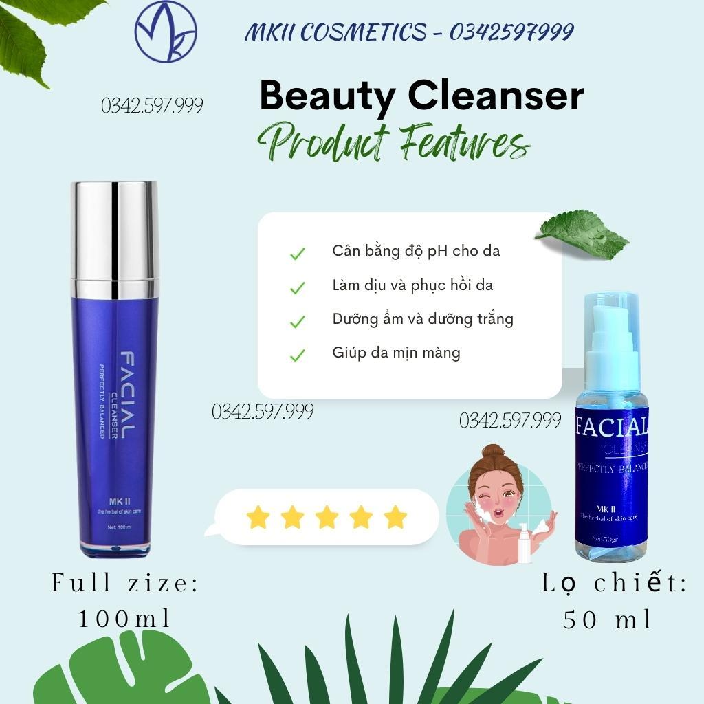 50ml Sữa Rửa Mặt Dịu Nhẹ FACIAL CLEANSER MKII