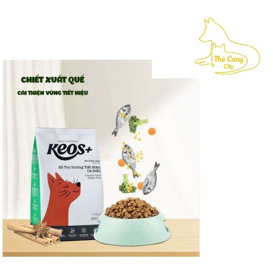 KEOS thức ăn hạt cho mèo mọi lứa tuổi - hỗ trợ tiết niệu- tiêu búi lông