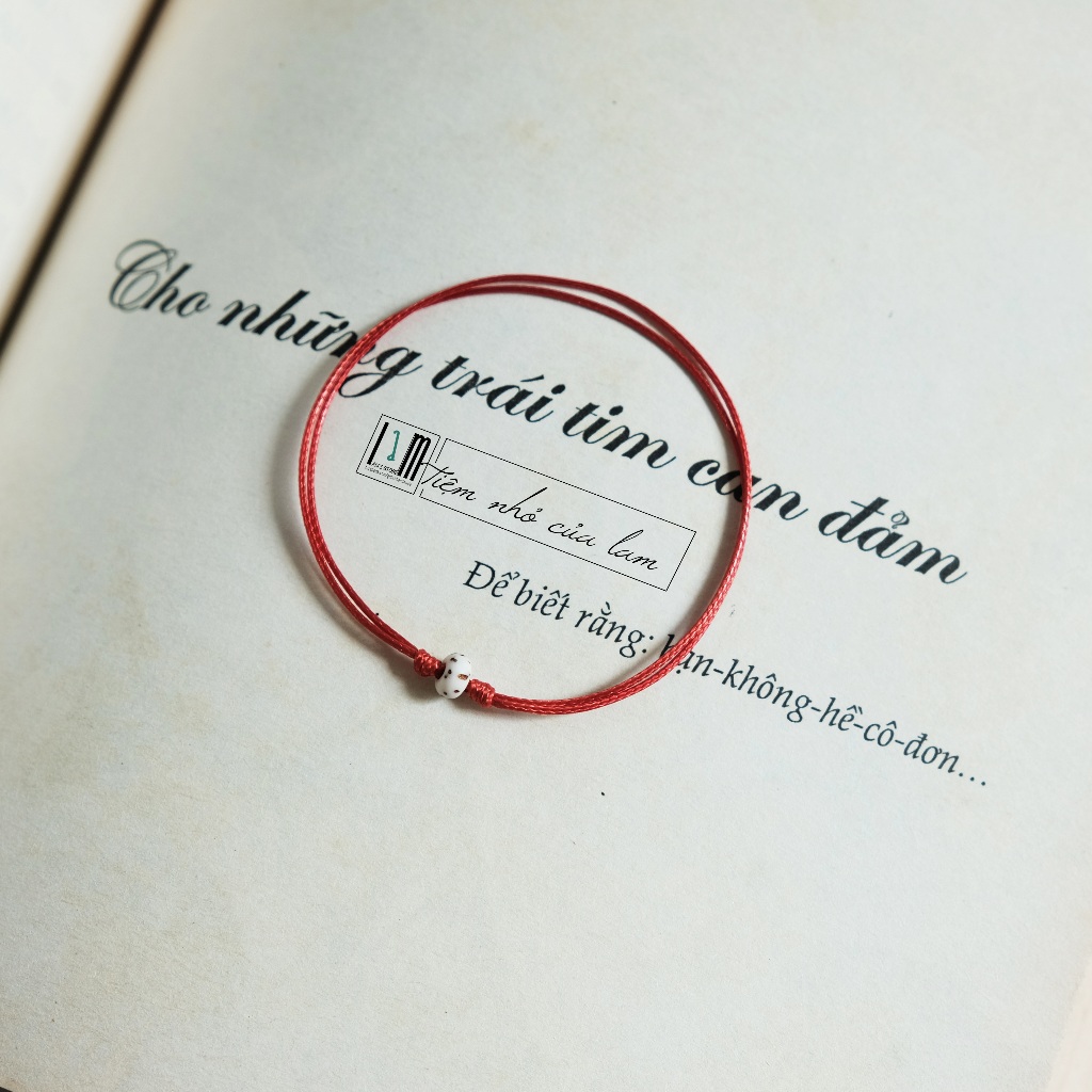 Vòng tay chỉ đỏ hạt Bồ Đề Bình An , vòng tay chỉ đỏ may mắn , vòng tay đôi